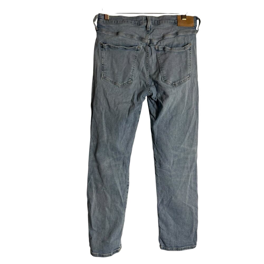Citizens of Humanity Ella Crop Slim Fit Distressed Light Blue Denim Jean Size 29 - Picture 12 of 16